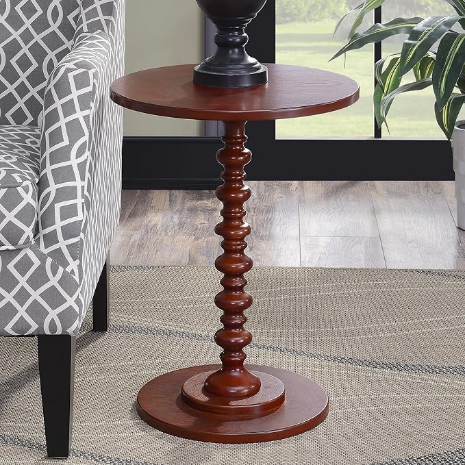 Convenience Concepts Palm Beach Spindle Table, Mahogany (131355MG)