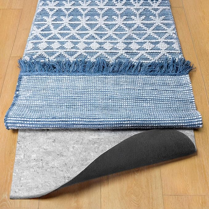RUGPADUSA - Dual Surface - 2'x12' - 1/4" Thick - Felt + Rubber - Non-Slip Backing Rug Pad - Safe for All Floors