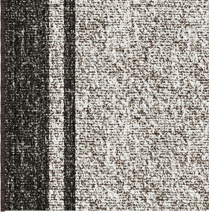 Ottomanson Aisle Runner Rug 2'7" x 46' – Soft Non-Slip Rug, Low Pile Carpet for Hallways, Events, Churches & Extra-Long Indoor Spaces, Border Brown