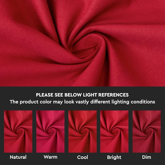 Encasa XO Throw Pillow Covers 22x22 in Set of 2 Deep Red | No Inserts | Cotton Pillow Covers for Living Room, Bed, Sofa, Couch | Decorative Cushion Covers with Improved Zipper