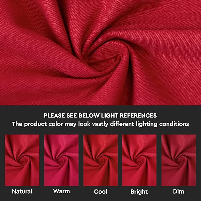 Encasa XO Throw Pillow Covers 12x20 in Set of 2 Deep Red | No Inserts | Cotton Pillow Covers for Living Room, Bed, Sofa, Couch | Decorative Cushion Covers with Improved Zipper