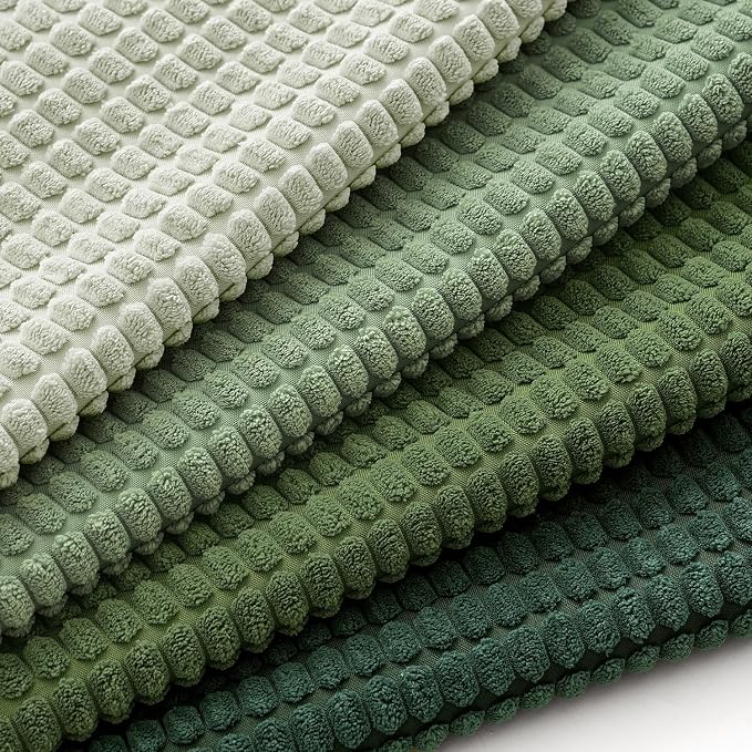 MIULEE Forest Green Boho Decorative Pillow Covers 20x20 Inch Set of 4 | Boho Farmhouse Home Decor Mordern Nordic Throw Pillows Covers Summer Soft Corduroy for Couch Bed Sofa Living Room