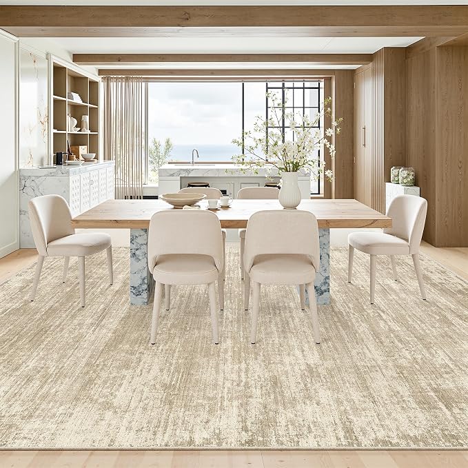 zesthome 9x12 Area Rugs for Living Room, Non-Slip Backing Washable Rug, Modern Abstract Area Rug, Stain Resistant Rugs for Bedroom, Ultra-Thin Large Area Rugs, Area Rug 9x12