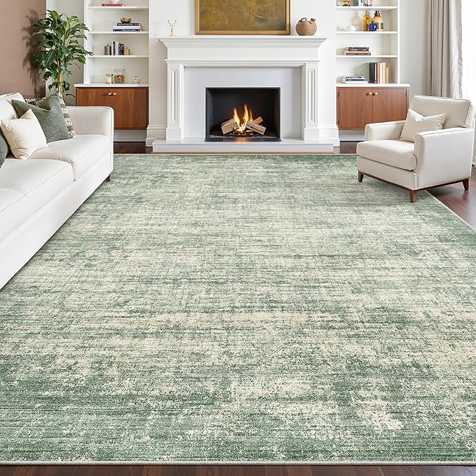 zesthome 8x10 Area Rugs for Living Room, Non-Slip Backing Washable Rug, Modern Abstract Area Rug, Stain Resistant Rugs for Bedroom, Ultra-Thin Large Area Rugs, Area Rug 8x10