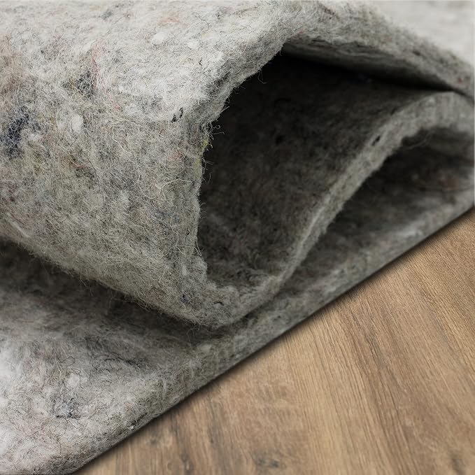 Mohawk Home Felt Rug Pad 8' x 11' - 1/4 Inch Thick Cushion for Area Rugs, Protective Underlay for Hardwood Floors, Comfort and Insulation – Felt Only Pad
