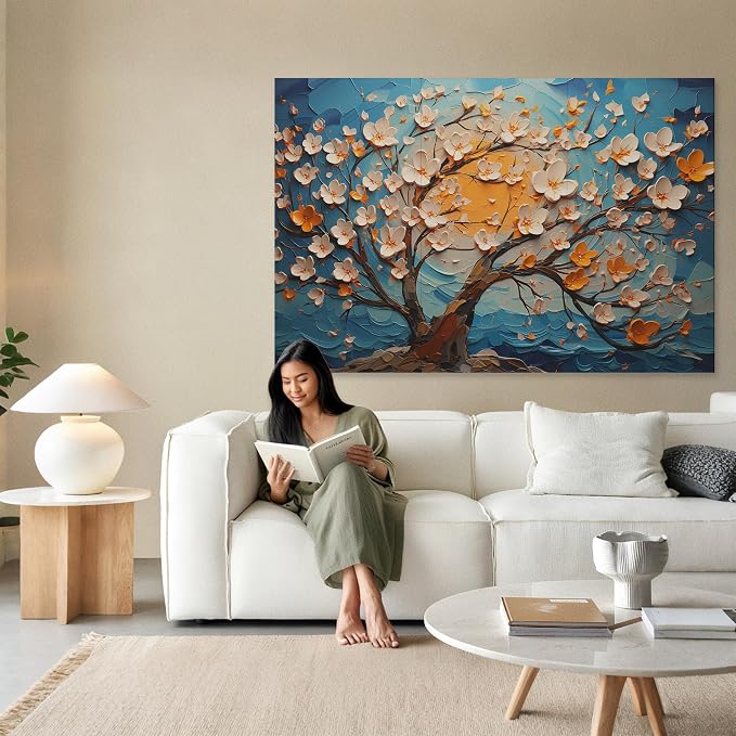 Soon Global Acoustical Wall Panels, 72 X 48 Inches Art Acoustic Panels, Decorative Acoustic Panels, Acoustic Wall Panels, Sound Absorbing Wall Art, Canvas