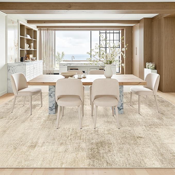 zesthome 9x12 Area Rugs for Living Room, Non-Slip Backing Washable Rug, Modern Abstract Area Rug, Stain Resistant Rugs for Bedroom, Ultra-Thin Large Area Rugs, Area Rug 9x12