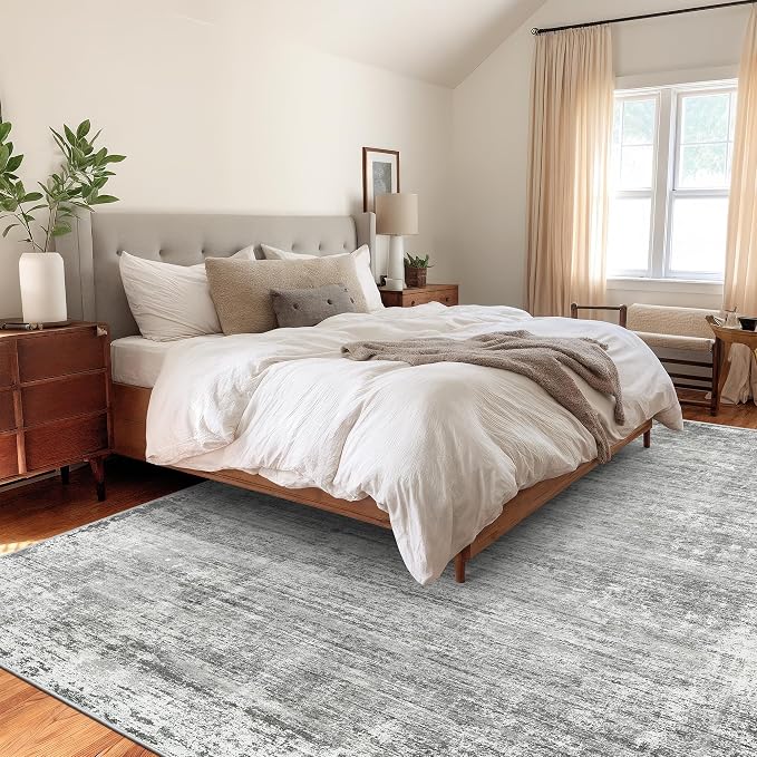 zesthome 10x12 Area Rugs - Large Modern Abstract Washable Rug, Low Pile Living Room Rug, Soft Anti-Skid Indoor Rugs, Non-Shedding Carpets for Bedroom Dining Living Farmhouse Nursery Home Office