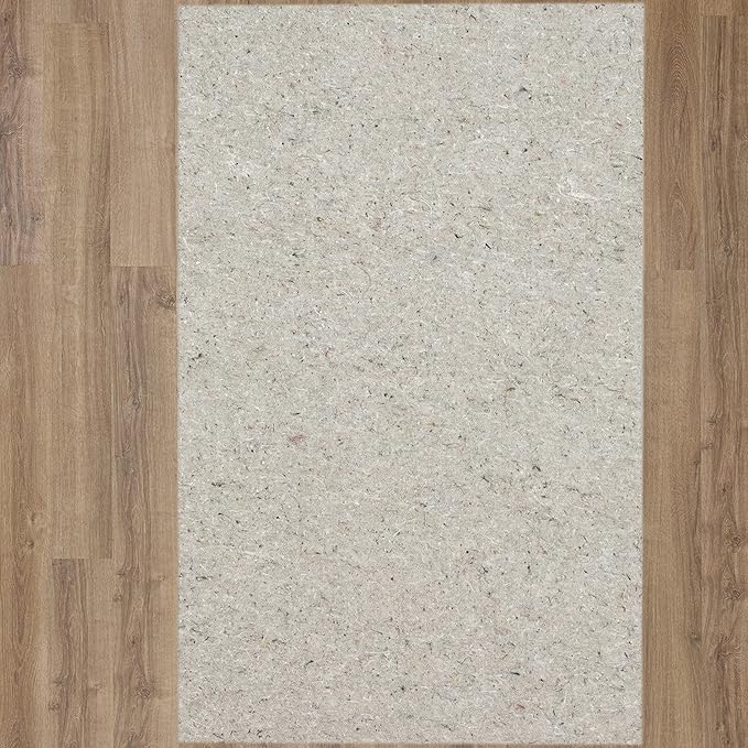 Mohawk Home Felt Rug Pad 7' 6" x 10' - 1/2 Inch Thick Cushion for Area Rugs, Protective Underlay for Hardwood Floors, Comfort and Insulation – Felt Only Pad