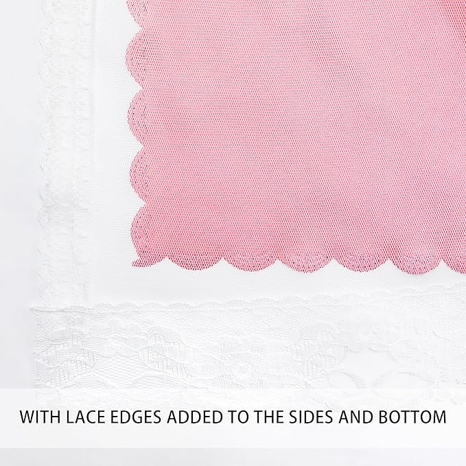 XiDi Pink Curtains Girls for Bedroom, Room Decor for Kids, 1 Panel