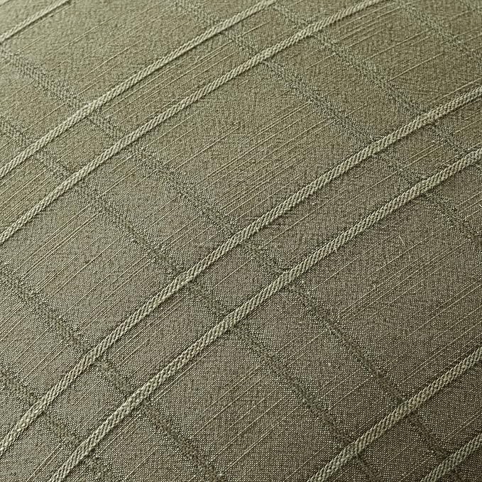 MIULEE Decorative Linen Check Throw Pillow Covers Neutral Farmhouse Vintage Spring Pillow Covers 20x20 Set of 2 Boho Modern Home Decor for Sofa Couch Bedroom Cushion Sage Green