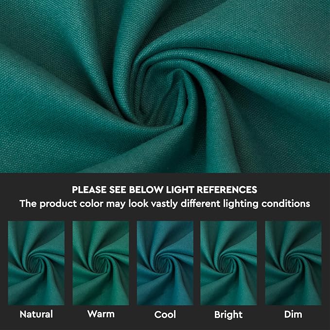 Encasa XO Throw Pillow Covers 18x18 in Set of 4 Emerald | No Inserts | Cotton Pillow Covers for Living Room, Bed, Sofa, Couch | Decorative Cushion Covers with Improved Zipper