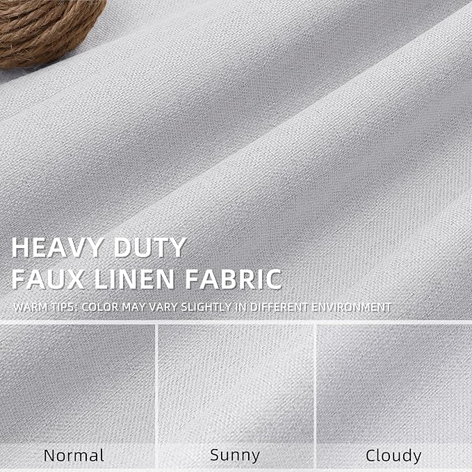 White Pinch Pleated Curtains Full Blackout Linen Curtain Thermal Insulated Window Curtains 80 inch for Living Room Bedroom Room Darkening Pinch Pleat Drapes with Hooks Back Tab 2 Panels 40" Wx80" L