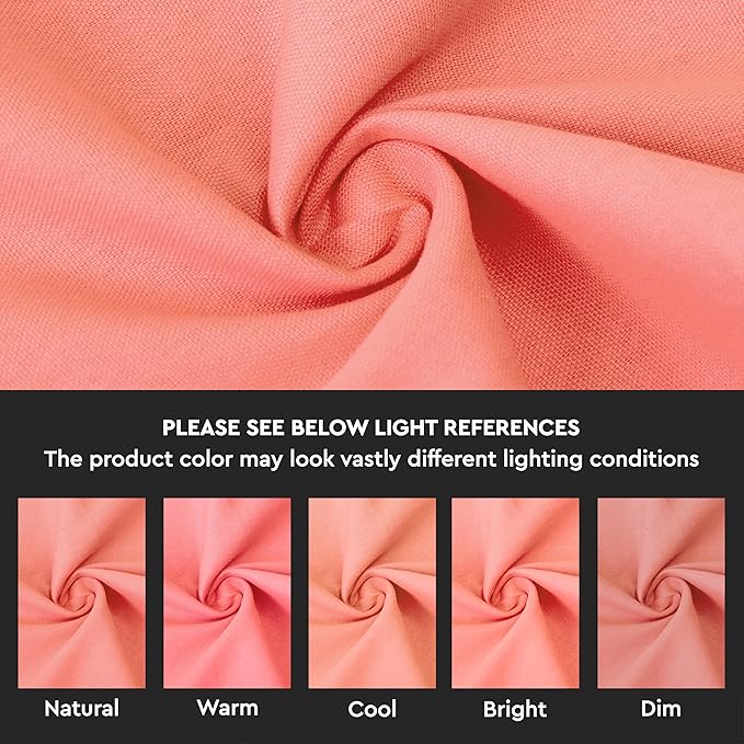 Encasa XO Throw Pillow Covers 22x22 in Set of 2 Coral | No Inserts | Cotton Pillow Covers for Living Room, Bed, Sofa, Couch | Decorative Cushion Covers with Improved Zipper
