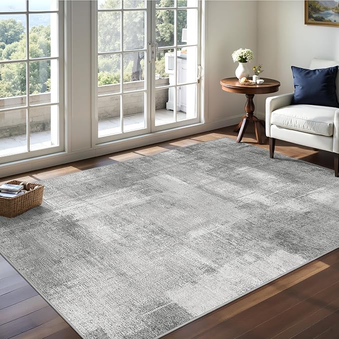 zesthome 4x6 Area Rugs, Washable Rug for Entryway, Modern Abstract Area Rug, Stain Resistant Rugs for Living Room, Bedroom, Dining Room, Ultra-Thin Indoor Decor Mat 4x6