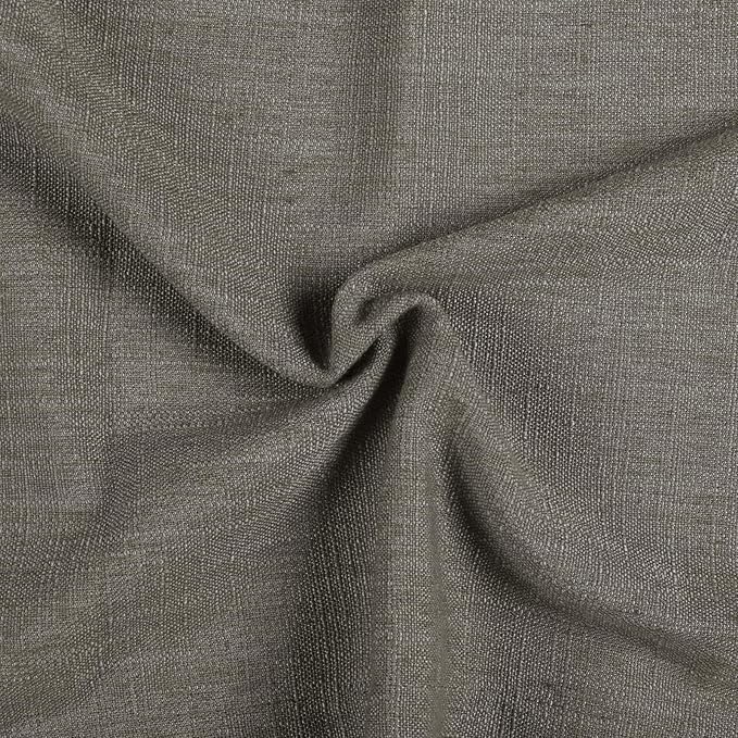 TWOPAGES 26" W x 18" L Linen Blend Cafe Curtains for Kitchen Window, Light Filtering Pinch Pleated Tier Curtains, Modern Farmhouse Half Window Curtains for Small Window, Sepia Ebony, 2 Panels