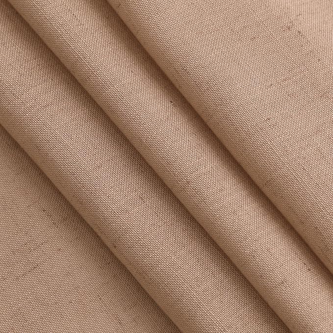 Peach Linen Curtains 90 Inch Long 2 Panels for Girl Bedroom Soft Linen Textured Window Drapes Semi Sheer Light Filtering Rod Pocket Back Tab Farmhouse Curtain Soft Vibrant Living Room 52x90