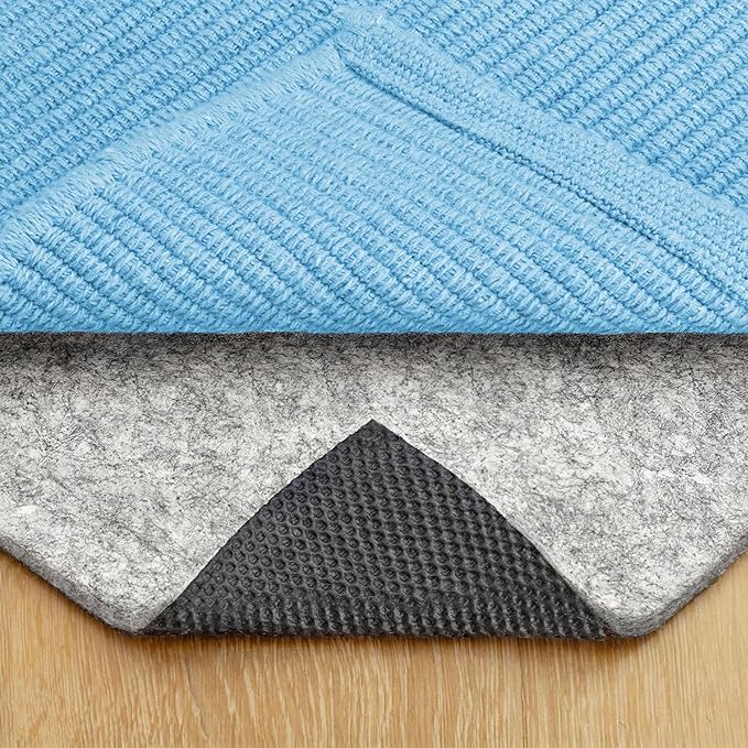RUGPADUSA - Dual Surface - 6'x8' - 1/4" Thick - Felt + Rubber - Non-Slip Backing Rug Pad - Safe for All Floors