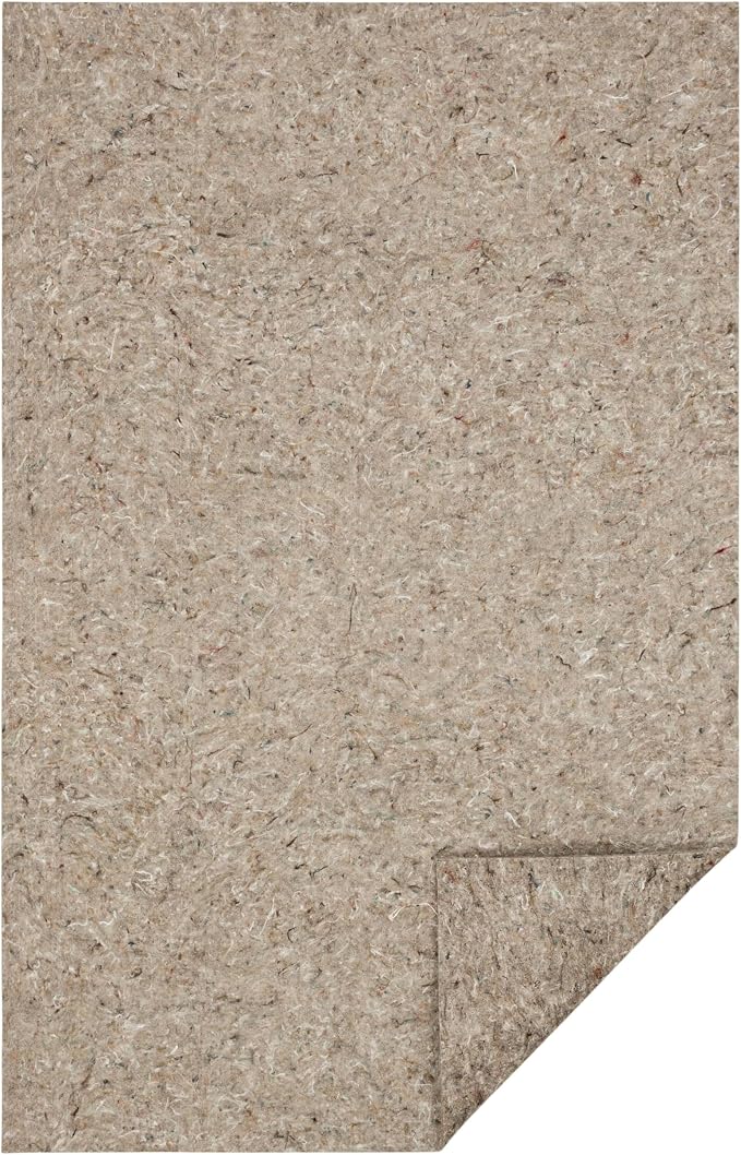 Mohawk Home Felt Rug Pad 12' x 15' - 1/2 Inch Thick Cushion for Area Rugs, Protective Underlay for Hardwood Floors, Comfort and Insulation – Felt Only Pad
