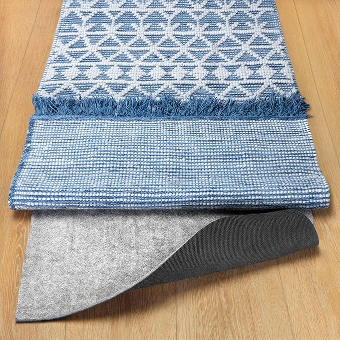 RUGPADUSA - Dual Surface - 1'10" x 7'10" - 1/8" Thick - Felt + Rubber - Non-Slip Backing Rug Pad - Adds Low-Profile Comfort and Protection