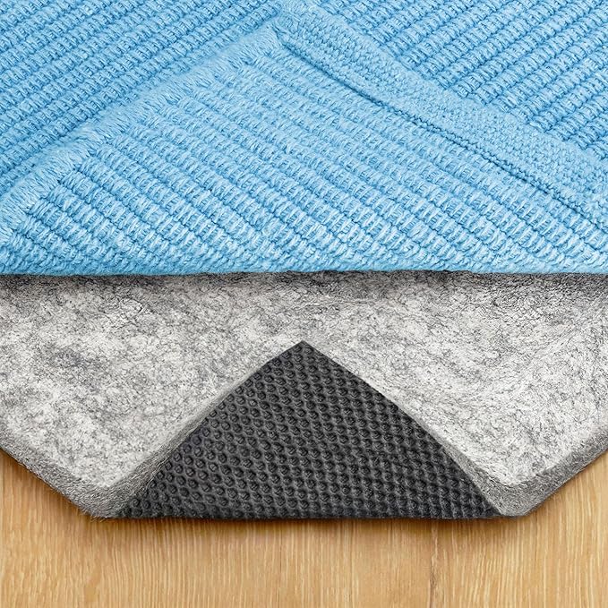 RUGPADUSA - Dual Surface - 8'x12' - 3/8" Thick - Felt + Rubber - Enhanced Non-Slip Rug Pad - Adds Comfort and Protection - for Hard Surface Floors