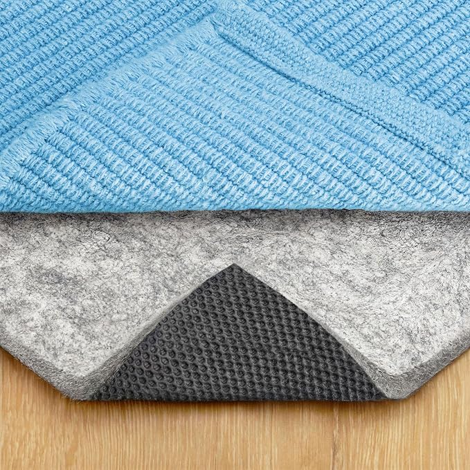 RUGPADUSA - Dual Surface - 6'10" x 8'10" - 3/8" Thick - Felt + Rubber - Enhanced Non-Slip Rug Pad - Adds Comfort and Protection - for Hard Surface Floors