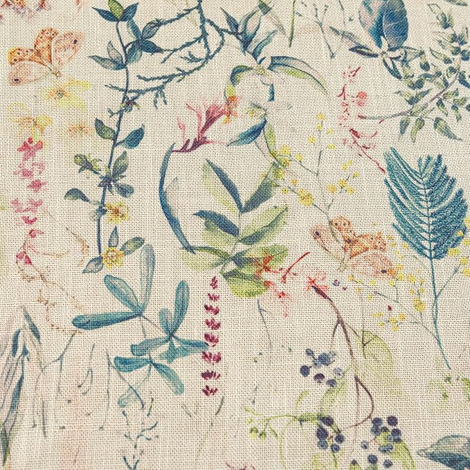Deeprove Blue Boho Kitchen Valance Printed for Bedroom Living Room Cafe Botanical Florals Curtain with Tassel Vintage Bohemian Retro Window Small Short Treatment Light Filtering 1 Panel 52W x 18L