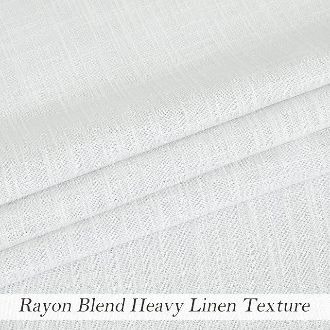 Central Park Solid Window Door Curtain White 100" Extra Wide Rayon Blend Light Filtering Treatment Drape for Sliding Patio Door with 14 Grommets, White, 100" x 95", 1 Panel