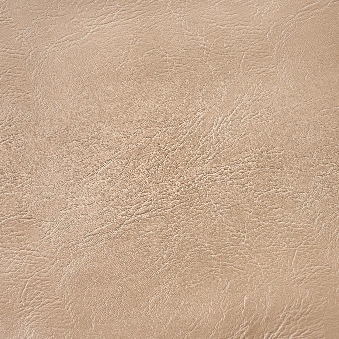 Fancy Homi Tan Long Lumbar Faux Leather Body Decorative Throw Pillow Cover 14x36 Inch for Bedroom Couch Bed Bench, Thick Beige Solid Rectangular Waterproof Cushion Case, Boho Farmhouse Room Decor