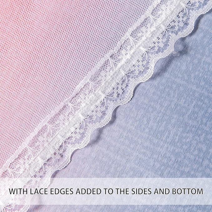 XiDi Grey Pink Purple 54 Inches Curtains for Girls Bedroom 2 Panels Set, Blackout Rainbow Curtains for Kids Room Decor, Unicorn Wall Decals Drapes for Little Girl Nursery Room 52 Inches Wide