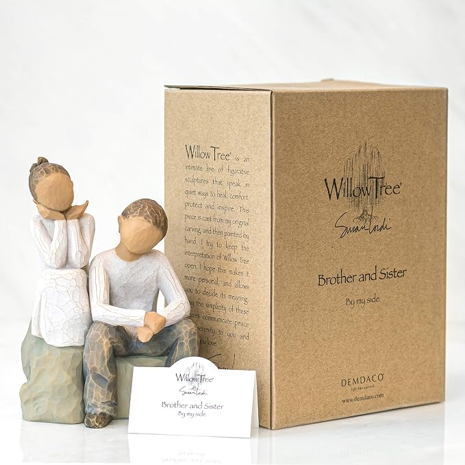 Willow Tree Brother and Sister, Sculpted Hand-Painted Figure