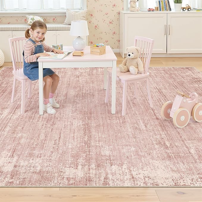 zesthome 8x10 Area Rugs for Living Room, Non-Slip Backing Washable Rug, Modern Abstract Area Rug, Stain Resistant Rugs for Bedroom, Ultra-Thin Large Area Rugs, Area Rug 8x10