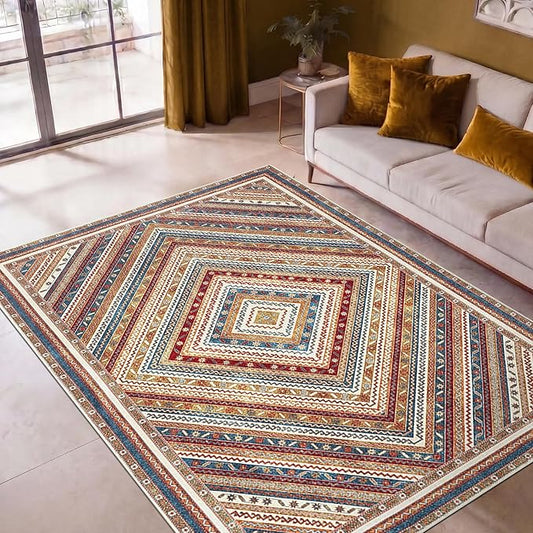 Keen Home Design 36"x60" Rug - Machine Washable Entry Rug with Non-Slip Backing, Ideal for Entryway, Kitchen, Bathroom, Laundry Room - Vintage, Easy Clean, Durable, Low Pile - (3' x 5')