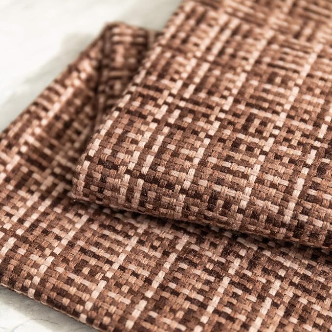 Kevin Textile Outdoor Waterproof Throw Pillow Covers 12x24 Inch Pack of 2 Woven Faux Linen Farmhouse Decorative Water Resistant Lumbar Cushion Covers for Tent Patio Garden Couch Sofa Brown