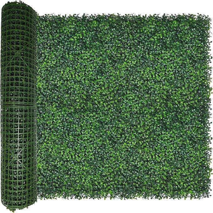 ODTORY Artificial Ivy Privacy Fence Wall Screen: 40X160 in (45 sqft) | UV-Anti Faux Boxwood Roll Panels, Greenery Backdrop, Ivy Vine 4-Layer Leaves Hedges Covering, Indoor Outdoor Green Decor