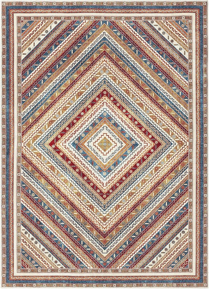 Keen Home Design 36"x60" Rug - Machine Washable Entry Rug with Non-Slip Backing, Ideal for Entryway, Kitchen, Bathroom, Laundry Room - Vintage, Easy Clean, Durable, Low Pile - (3' x 5')