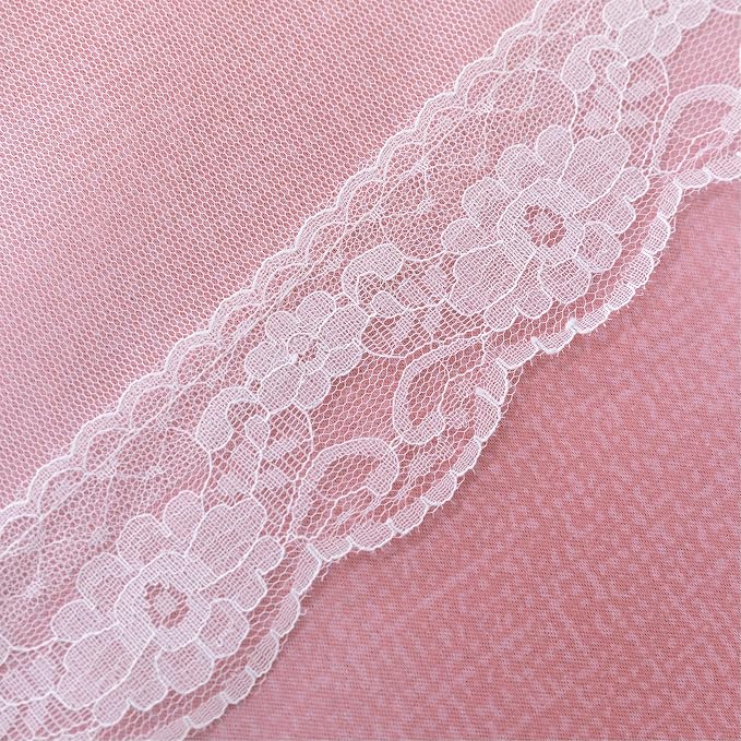 XiDi Curtains for Bedroom Decor, Rainbow Pink-Grey-52-45