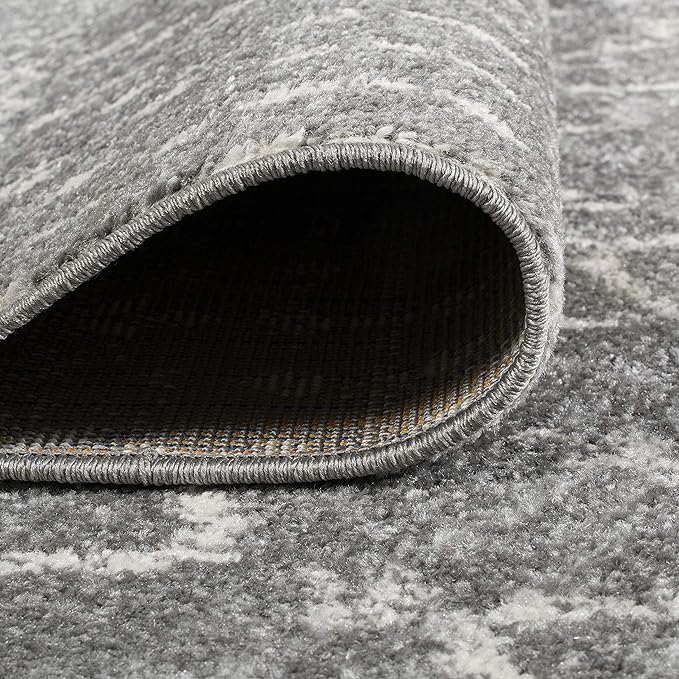 JONATHAN Y Boho Vintage Diamond Gray/Ivory Square Area Rug 6X6 ft, Moroccan Hype for Living Room, Bedroom, Kitchen, Office, Easy-Cleaning, High Traffic, Pet-Friendly, Non-Shedding (MOH101C-6SQ)