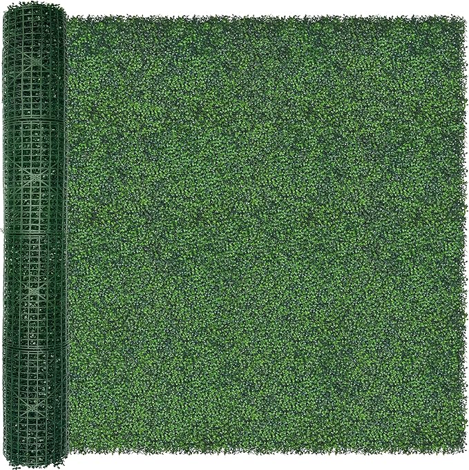 ODTORY Artificial Ivy Privacy Fence Wall Screen: 6FT X 12FT (72 sqft) | UV-Anti Faux Boxwood Roll Panels, Greenery Backdrop, Ivy Vine 4-Layer Leaves Hedges Covering, Indoor Outdoor Green Decor