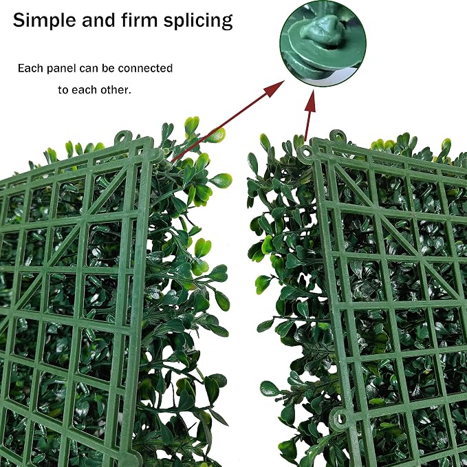 ODTORY Artificial Ivy Privacy Fence Wall Screen: 8FT X 10FT (80 sqft) | UV-Anti Faux Boxwood Roll Panels, Greenery Backdrop, Ivy Vine 4-Layer Leaves Hedges Covering, Indoor Outdoor Green Decor