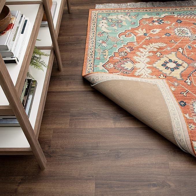 Mohawk Home Non Slip Rug Pad 12' x 15'- 1/4" Thick Felt + Latex Rubber Gripper - Dual Surface Cushion for Hardwood, Carpet, Tile Floors, Made in USA
