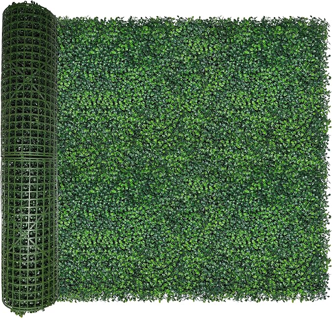 ODTORY Artificial Ivy Privacy Fence Wall Screen: 40X120 in (33.5 sqft) | UV-Anti Faux Boxwood Roll Panels, Greenery Backdrop, Ivy Vine 4-Layer Leaves Hedges Covering, Indoor Outdoor Green Decor