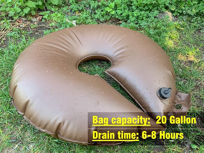 All New Extra Large 20 Gallon Tree Watering Ring/Bag(4 Packs), Tree Deep Root&Slow Release& Drip Irrigation Watering System, Low-Profile Great for Multi-Trunk Newly Planted Small Trees and Shrubs