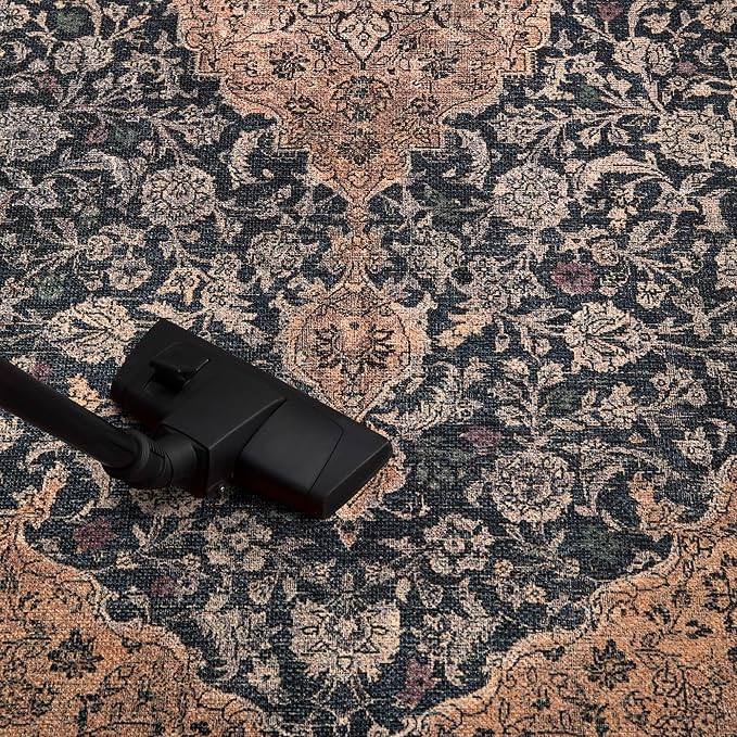 Keen Home Design 30"x120" Rug - Machine Washable Runner Rug with Non-Slip Backing, Ideal for Hallway, Entryway, Kitchen, Laundry Room - Vintage, Easy Clean, Durable, Low Pile - (2'6" x 10')